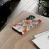 Silver Feather Compass - Impact Resistant Phone Case